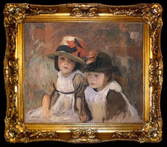 framed  John Singer Sargent Village Children (mk18), ta009-2